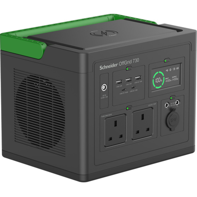 APC Schneider OffGrid 730 PPS730-UK portable power station, 738 Wh, UK sockets