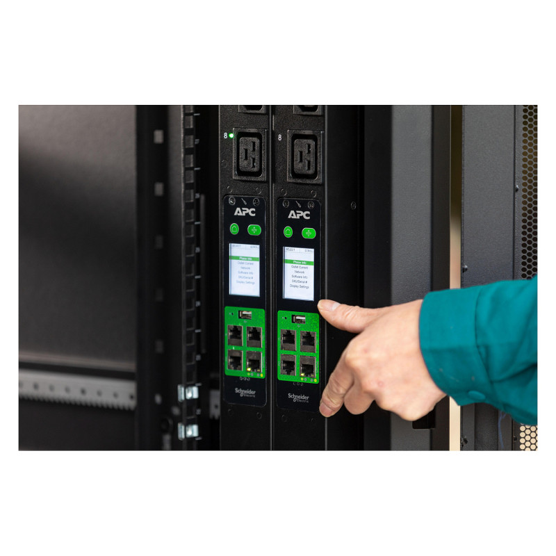 APC EasyPDU EPDU2216S switched rack PDU, Zero U, 11 kW, 230 V, 21 x C13 and 6 x C19, IEC 309