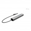 i-tec CAHUBMETAL6LANPD USB-C/USB-A metal hub, 6 ports, Gigabit LAN, Power Delivery 85 W, silver