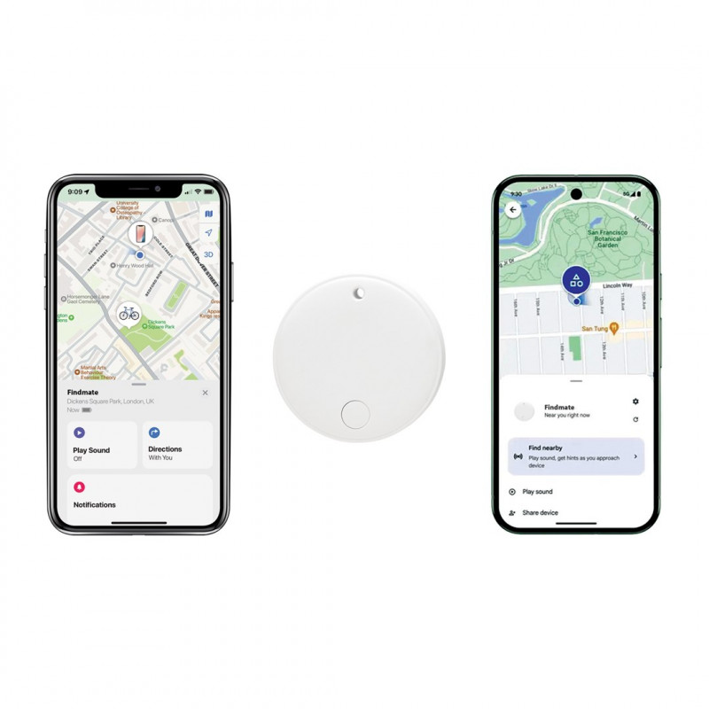 XD Design FindMate Dual RCS tracker P301.6203, Apple Find My and Android Find Hub, IPX5