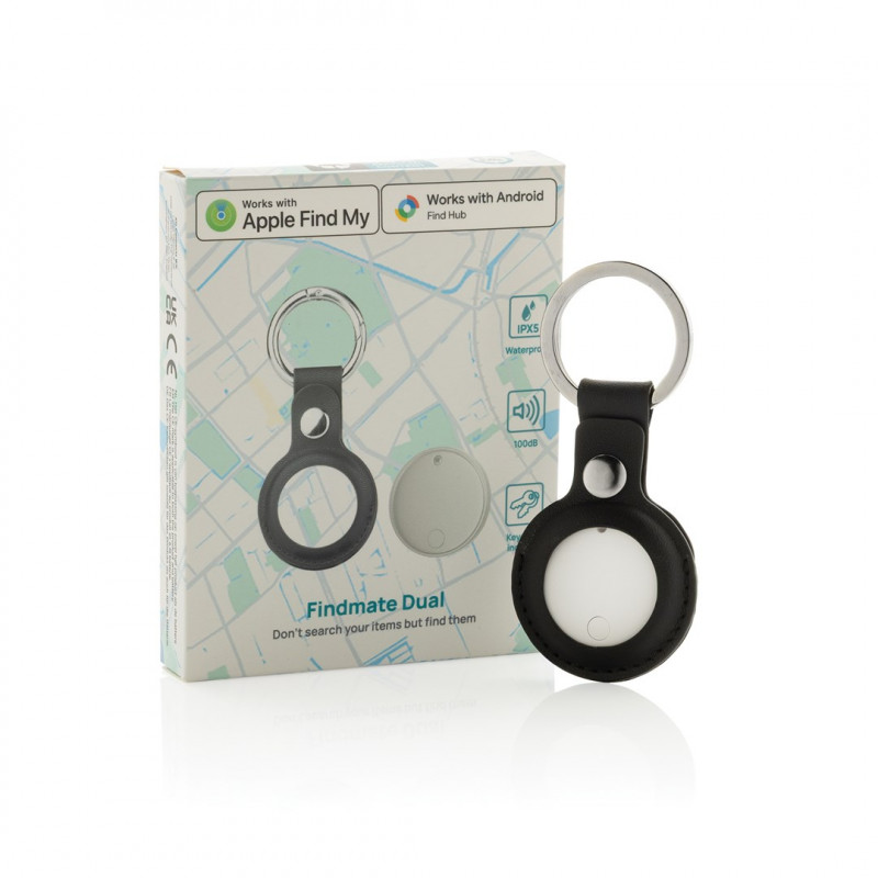 XD Design FindMate Dual RCS tracker P301.6203, Apple Find My and Android Find Hub, IPX5