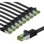 Goobay 69767 CAT 8.1 patch cable, S/FTP (PiMF), 5 m, grey (10 pcs)