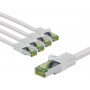 Goobay 69768 CAT 8.1 patch cable, GHMT certified, S/FTP (PiMF), 1 m, white (5 pcs)
