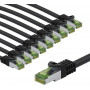 Goobay 69797 CAT 8.1 patch cable, S/FTP (PiMF), GHMT-certified, 2 m, black (10 pcs)