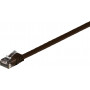 Goobay 95898 CAT 6 flat patch cable, U/UTP, 7 m, dark brown, copper