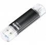 Hama Laeta Twin USB flash drive, 16 GB, USB 3.2 Gen 1 (3.1 Gen 1), black