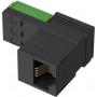 Hama telephone adapter, T+T plug to modular socket 8p4c