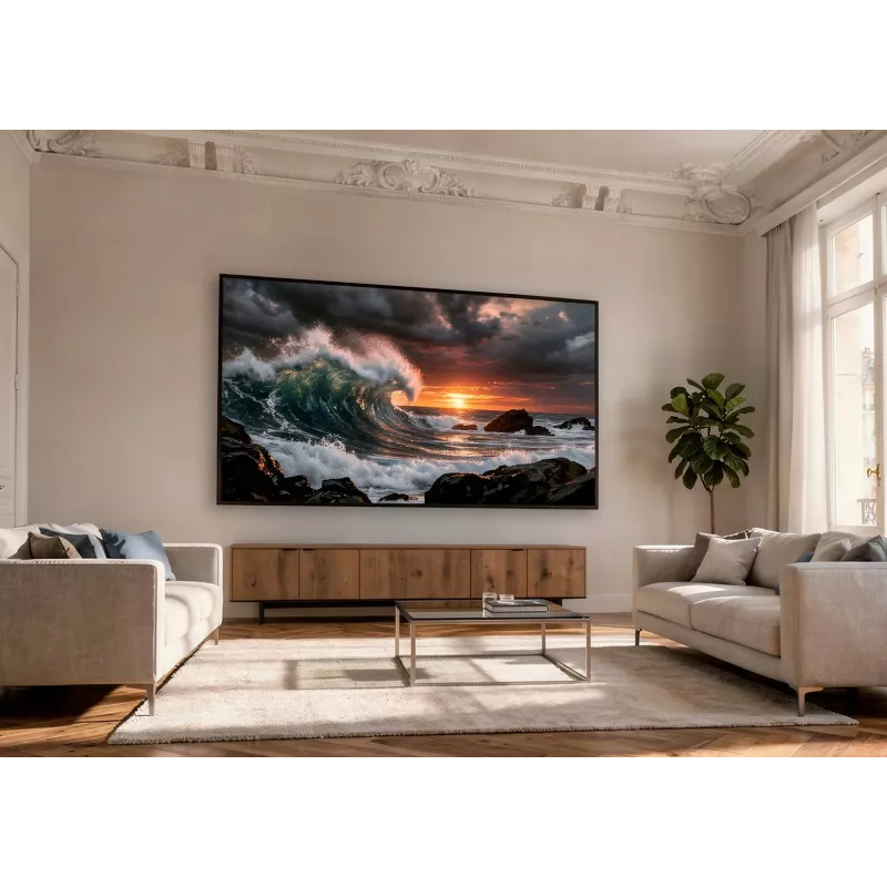 celexon HomeCinema Frame 120 Dynamic Slate high-contrast frame projection screen, 120″ (304.8 cm)