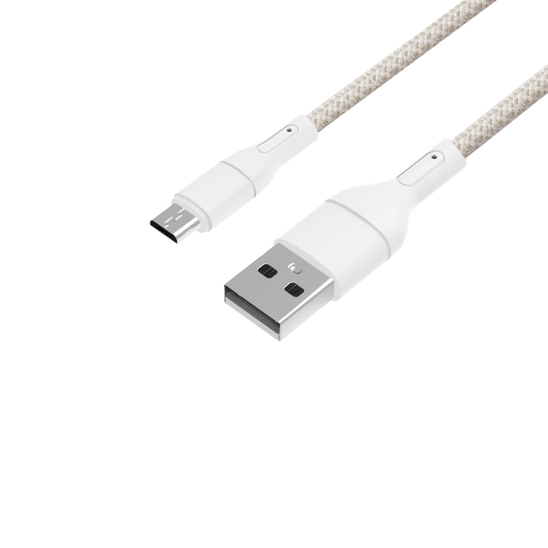 WINX LINK Simple USB to Micro USB cable, nylon braided, 1 m, white