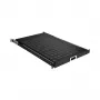 EFB Elektronik 691651ATS.12 19″ 1U pull-out rack shelf, Jet Black RAL 9005