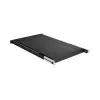 EFB Elektronik 691651ATS.12 19″ 1U pull-out rack shelf, Jet Black RAL 9005