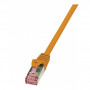 LogiLink CQ2018S Cat.6 S/FTP patch cable, 0.25 m, orange, flame retardant