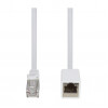 LogiLink CQX061S Cat.6A premium patch cable extension, 3 m, white