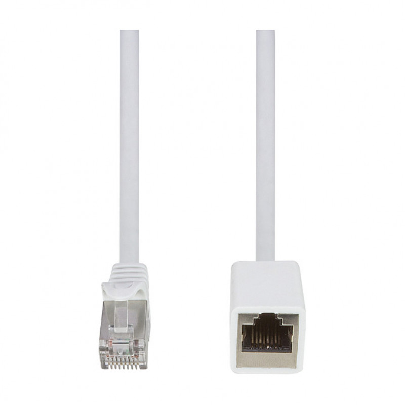LogiLink CQX061S Cat.6A premium patch cable extension, 3 m, white