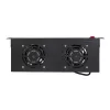 LogiLink FAU102B 19″ fan unit, 2 fans, with switch, 1U, black
