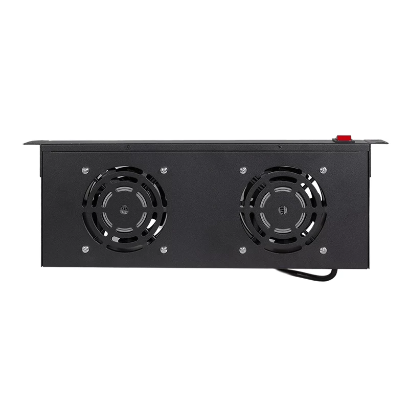 LogiLink FAU102B 19″ fan unit, 2 fans, with switch, 1U, black