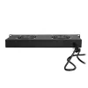 LogiLink FAU102B 19″ fan unit, 2 fans, with switch, 1U, black