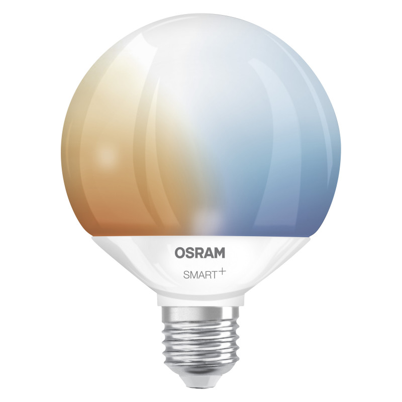 Osram Smart+ Matter Globe 95 100 827 865 TW smart bulb, E27, 14 W, tunable white, Wi-Fi