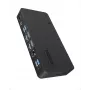ICY BOX IB-DK2255AC 11-in-1 notebook docking station, DL6950 chip, 2x video (2x DP/HDMI 4K@60 Hz), 96 W PD to host, Gigabit LAN, host C+A 10 Gbps, black
