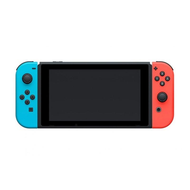 Nintendo Switch V2 NSH006 game console, red and blue