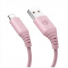 Tellur Silicone USB to Lightning Cable, 3A, 1 m, pink