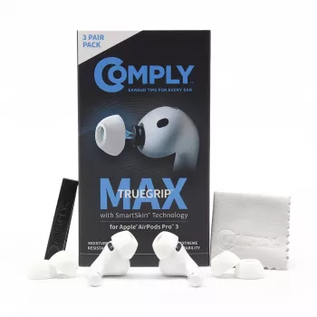 Comply MAX ear tips for Apple AirPods Pro 3, white, large (L)