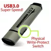 Kanguru SS3 KF3WP-128G USB 3.0 flash drive, 128 GB, physical write protection