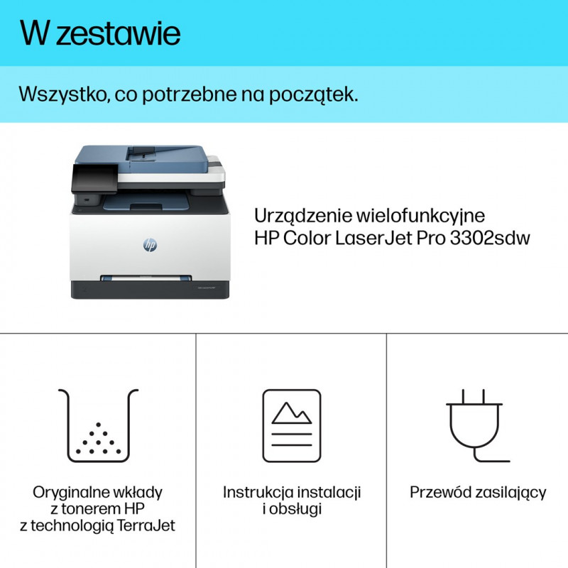 HP Color LaserJet Pro 3302sdw multifunction printer (499Q6F)