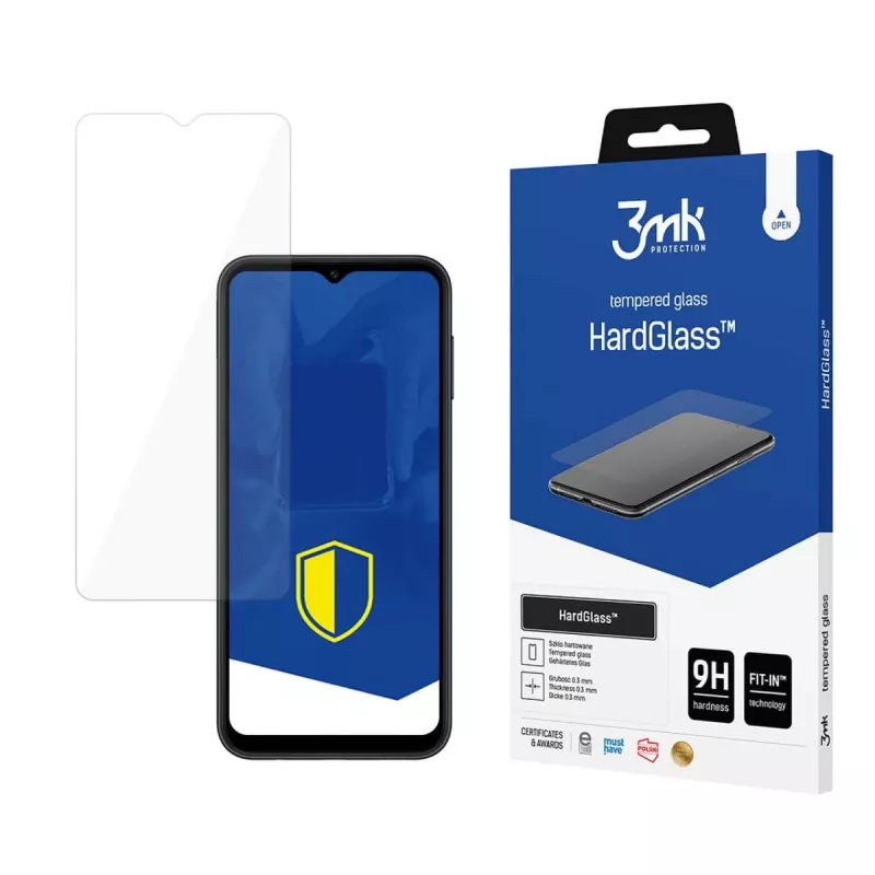 3mk HardGlass screen protector for Samsung Galaxy A14 4G/5G, black