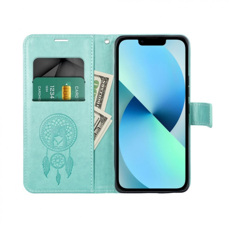 OEM Mezzo Book flip case for Samsung S20 FE / S20 FE 5G, dreamcatcher pattern, green
