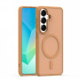 iLike Mag Matt case for Samsung Galaxy A16 4G / A16 5G / A17 4G / A17 5G, large camera cutout, brown