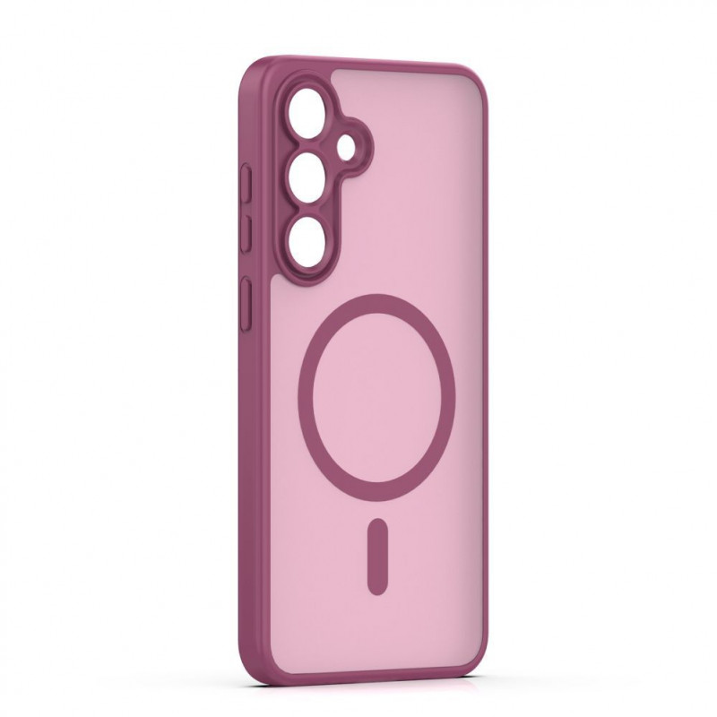 iLike Mag Matt case for Samsung Galaxy A16 4G / A16 5G / A17 4G / A17 5G, large camera cutout, maroon