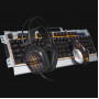 Marvo CM303 CZ keyboard, headset and mouse set, silver