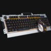 Marvo CM303 CZ keyboard, headset and mouse set, silver