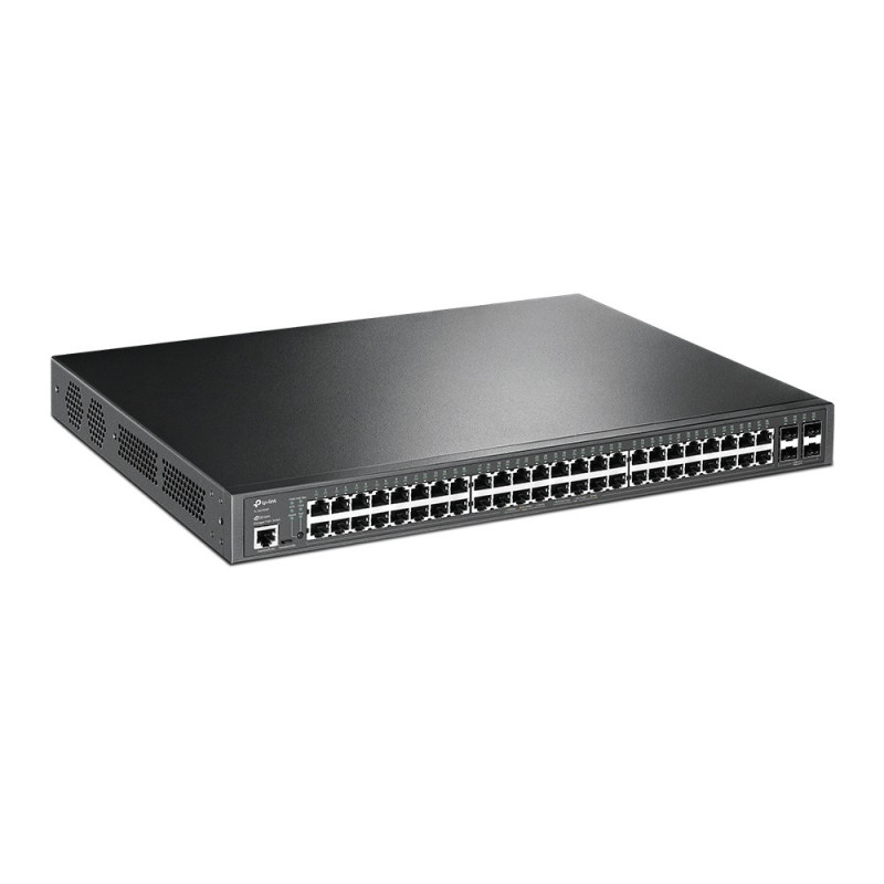 TP-Link JetStream TL-SG3452P managed L2/L3 Gigabit Ethernet PoE network switch, 1U, black