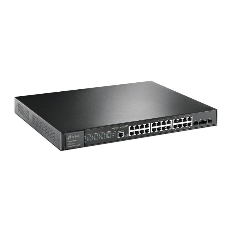 TP-Link JetStream TL-SG3428XMP managed L2+ Gigabit Ethernet PoE network switch, 1U, black