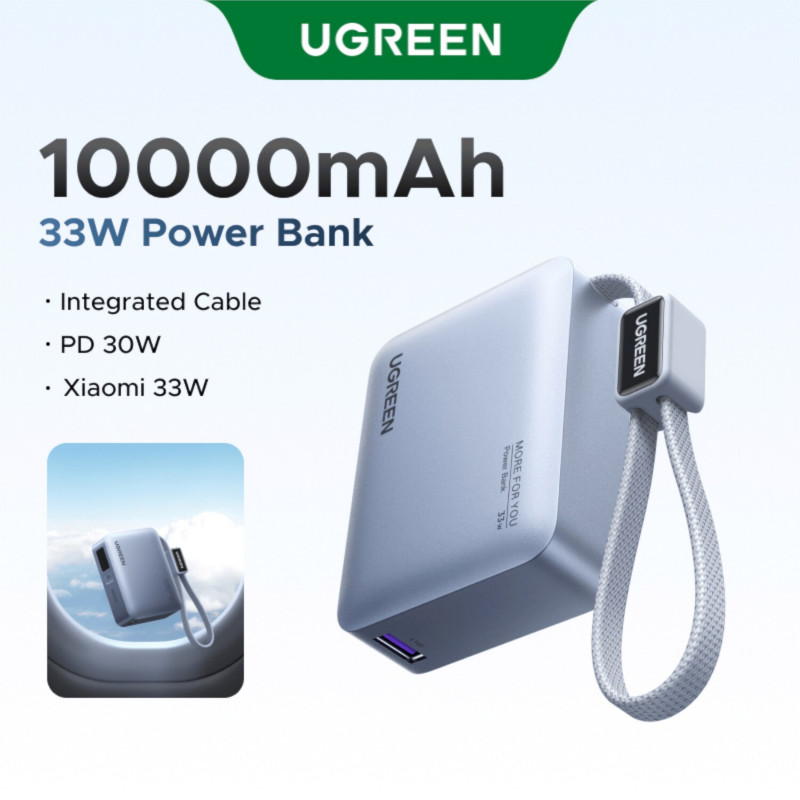 Ugreen PB584 power bank 10000 mAh, grey