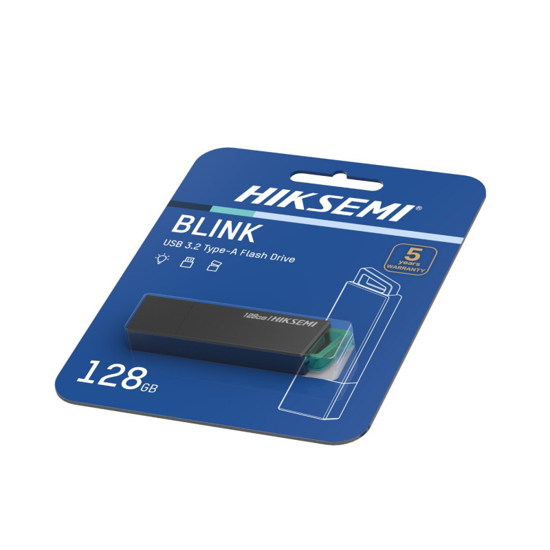Hiksemi Blink HS-USB-E302 128 GB USB 3.2 flash drive, black