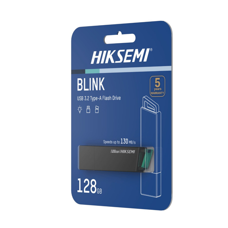 Hiksemi Blink HS-USB-E302 128 GB USB 3.2 flash drive, black