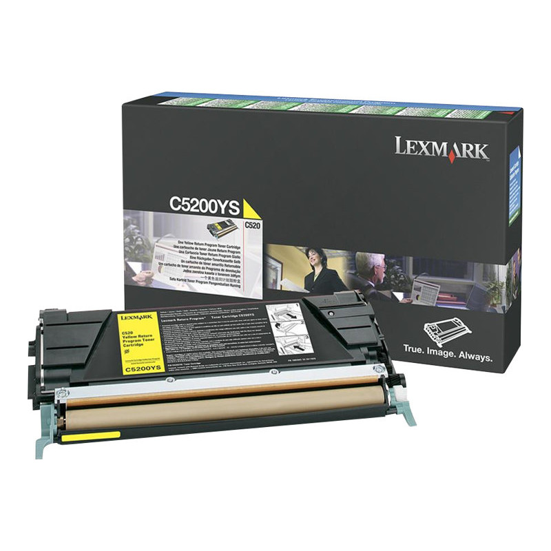 Lexmark C5200YS toner cartridge, yellow, original, LRP
