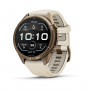 Garmin Fenix 9 Pro 010-04335-26 smartwatch, 43 mm, Autumn Gold titanium, cream/French grey silicone band