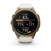 Garmin Fenix 9 Pro 010-04335-26 smartwatch, 43 mm, Autumn Gold titanium, cream/French grey silicone band