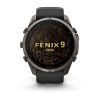 Garmin Fenix 9 Pro 010-04337-16 smartwatch, 51 mm, Carbon Gray DLC titanium, black/Pebble Grey silicone band