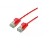 Roline UTP Cat6A slim patch cable 21.45.3412, 0.5 m, red