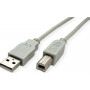 Secomp STANDARD USB 2.0 cable, Type A-B, beige, 3 m