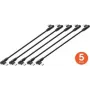 Manhattan short USB-C charging cable, 60 W, 20 cm, male to male, angled (5 pcs), black