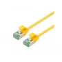 ROLINE 21.45.3321 U/FTP Cat.6A (Class EA) SLIM patch cable, yellow, 0.3 m