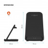 Fixed Powerstation for Garmin 3-in-1 wireless charger, Qi, 18 W, black