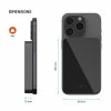 Fixed MagZen 10 Crystal power bank, Qi2, 10000 mAh, black