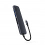 Epico 6in1 Alu USB-C hub, 8K, Midnight